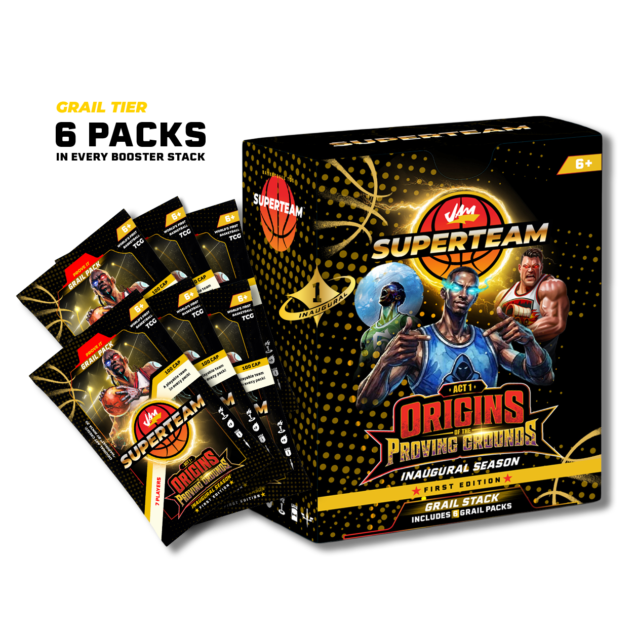 6-Pack Booster Stack <br> Grail Tier <br> OPG. 1st Ed.